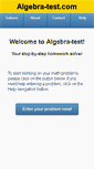 Mobile Screenshot of algebra-test.com